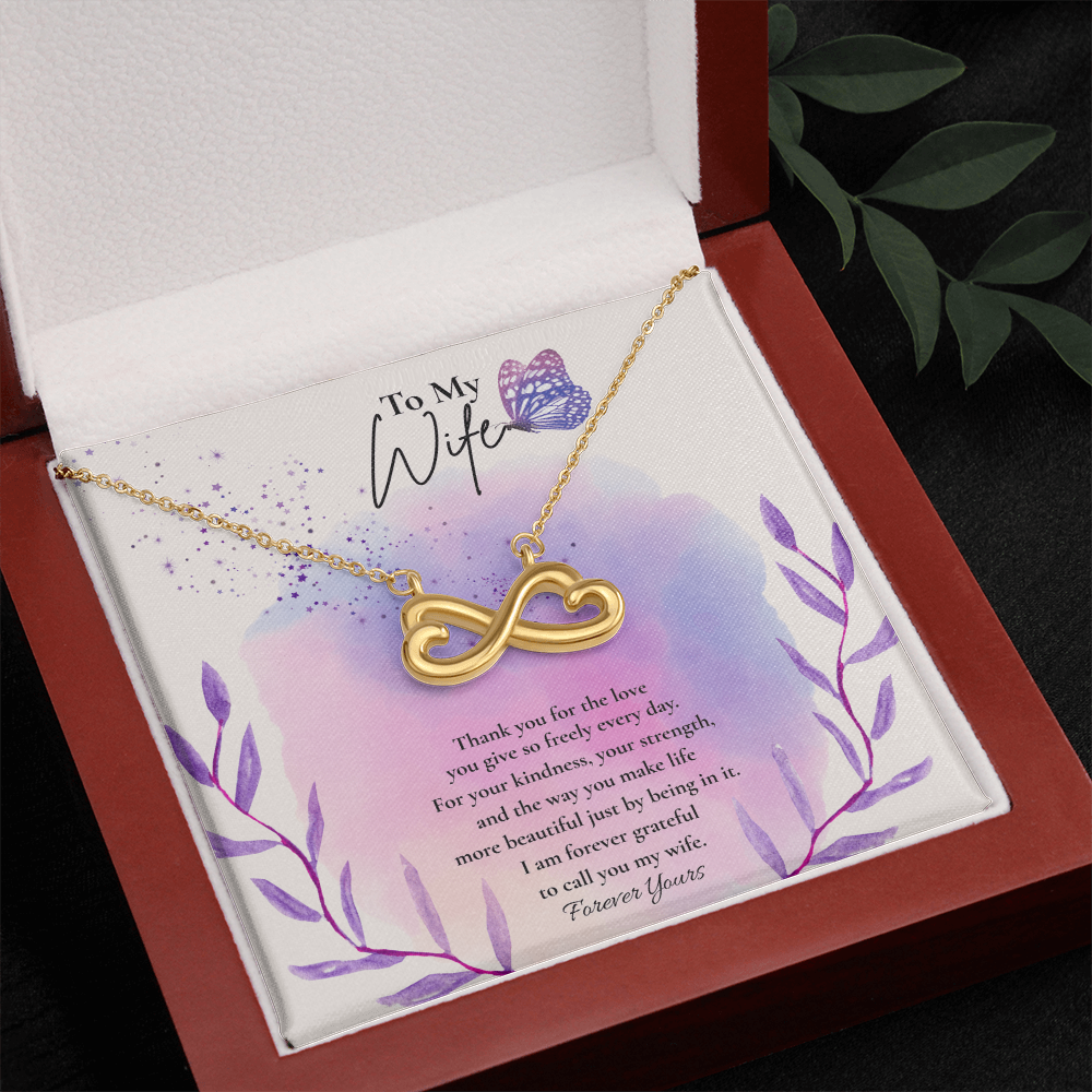 To My Wife – Forever Yours Infinity Necklace