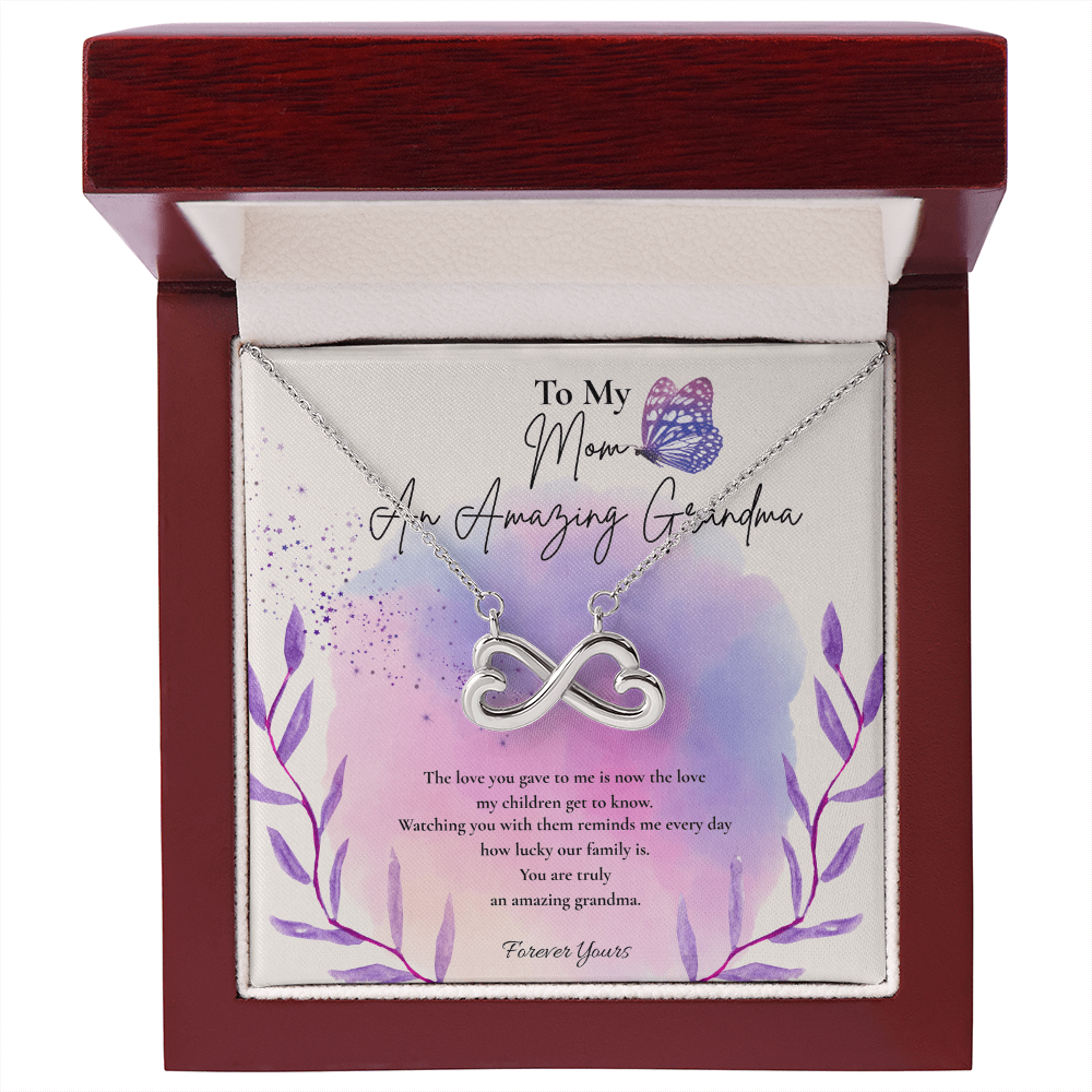 To My Mom – An Amazing Grandma Infinity Necklace