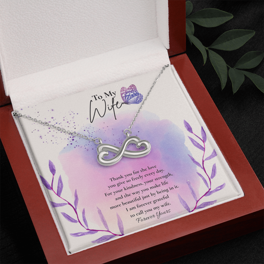 To My Wife – Forever Yours Infinity Necklace