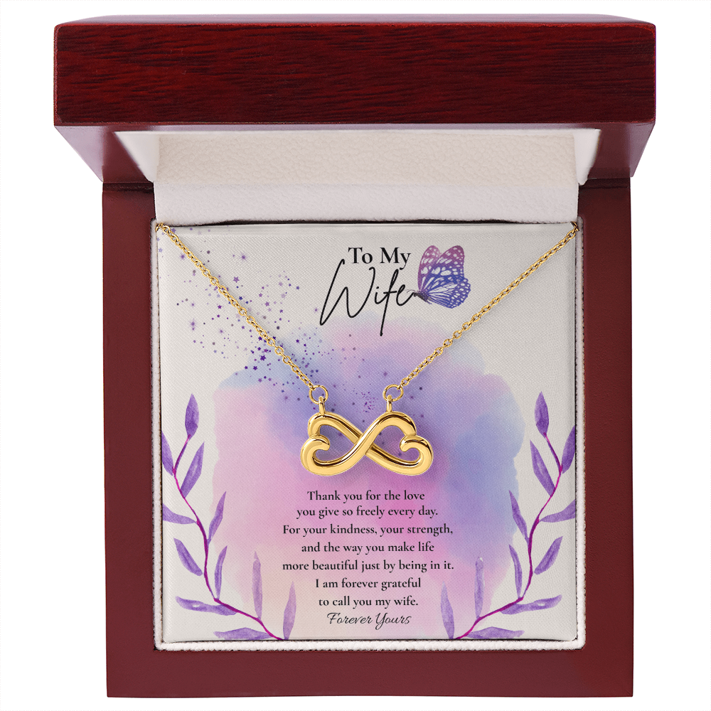 To My Wife – Forever Yours Infinity Necklace