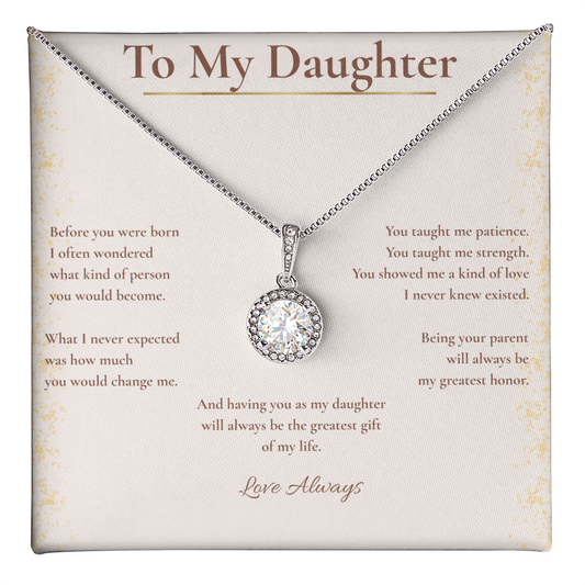To My Daughter – My Greatest Gift Necklace