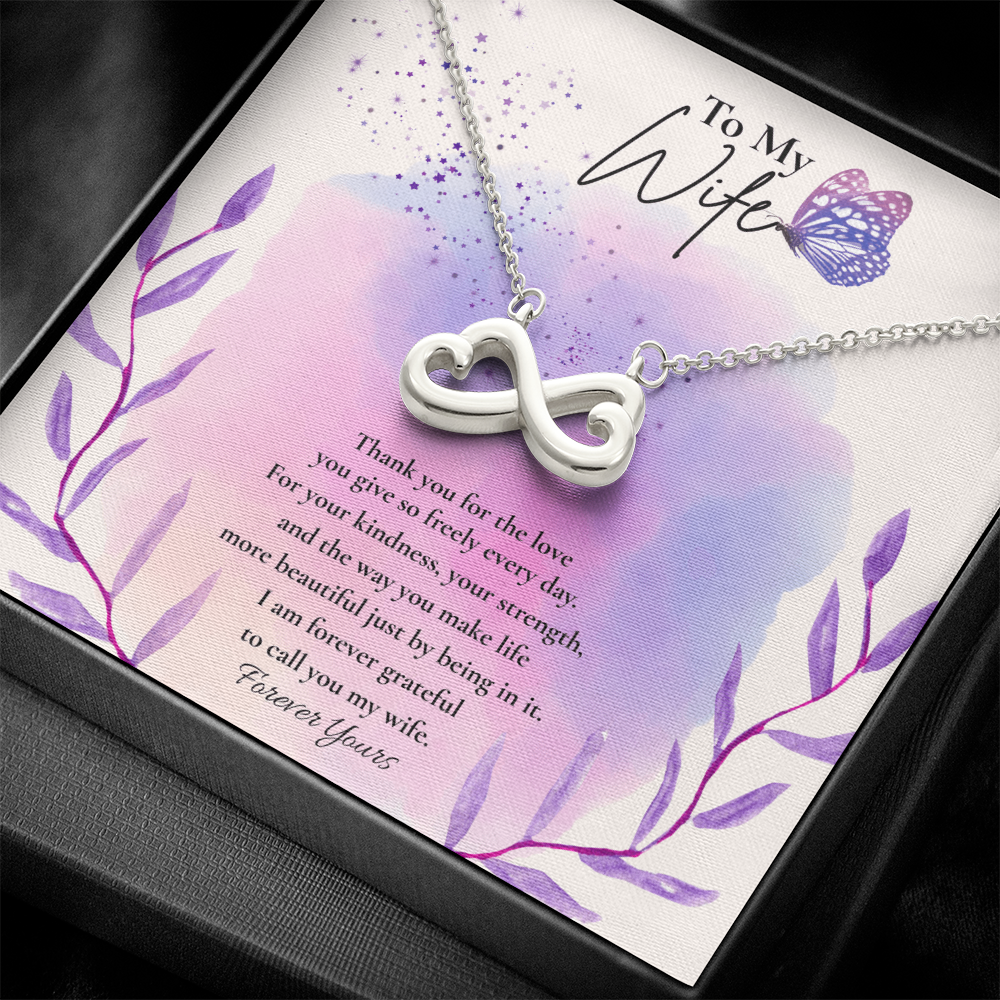 To My Wife – Forever Yours Infinity Necklace